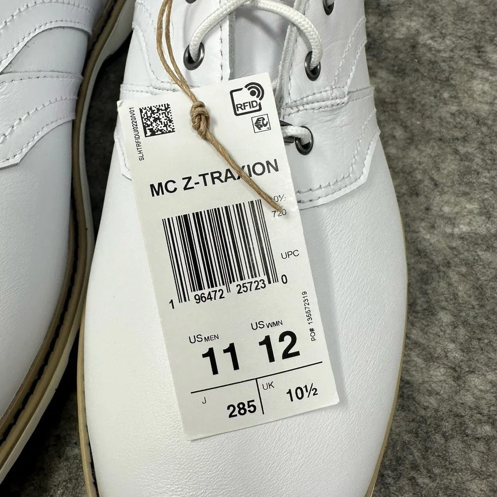 Adidas MC Z-Traxion Spikeless Golf Shoes Mens Size 11 White Leather IF2713
